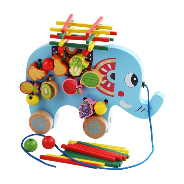 Balanspussel Färg Fruit Cognition 2+KidBoyGirlElephantCognition Grey