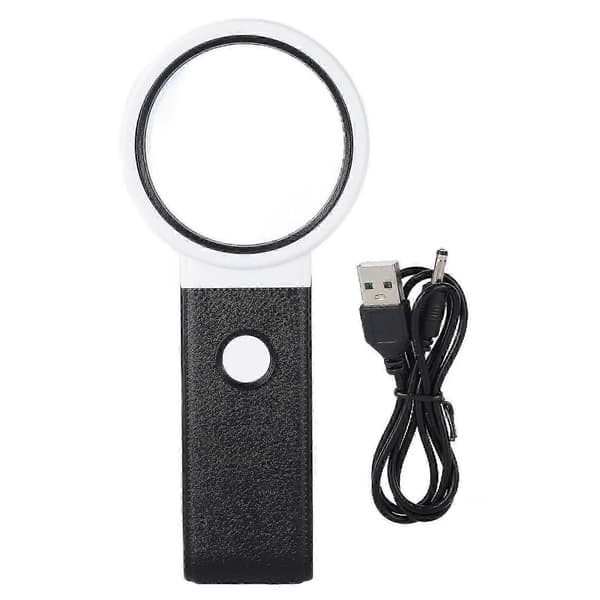 LED Förstoringsglas ABS Handhållet Vikbart HD-objektiv för Observation & Reparation TH-7018B
