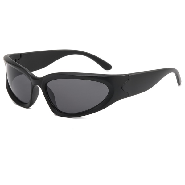 Punk Sport Solglasögon För män Kvinnor Lyxigt märke Designer Solglasögon Herrmode Vintage nyanser UV400 Goggle Glasögon Black
