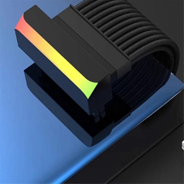 ATX 24Pin til 90° ARGB Strømadapter Hovedkort Strømforsyningskabel Koblinger Modulær DIY Montering B