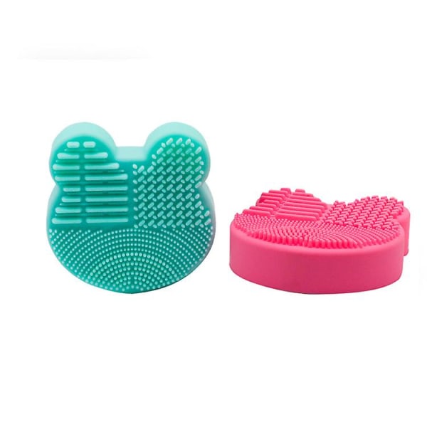 5 st Makeup Brush Cleaner Tvättborstdyna Rengöringsmatta Kosmetisk Brush Cleaner Universal Make Up Tool Scrubber Box