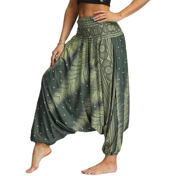 Tryckta Casual Yogabyxor för Kvinnor
