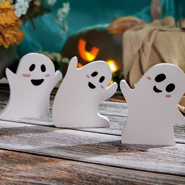 Halloween Trepynt Søte Spøkelsesdekorasjoner Festdekorasjon For Bordpynt Hjemme