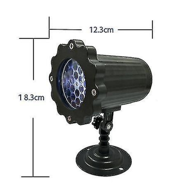 Jul Snöflinga Projektor Lampor Väderbeständiga LED Snöfall Lampor Utomhus Uteplats Trädgård Dekorativ Belysning För Jul Without Remote Control US PLUG