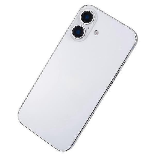 Kompatibel til iPhone 16 Farveskærm Dummy Telefon Optagelse Tæller Display Legetøj (Uden Logo) White