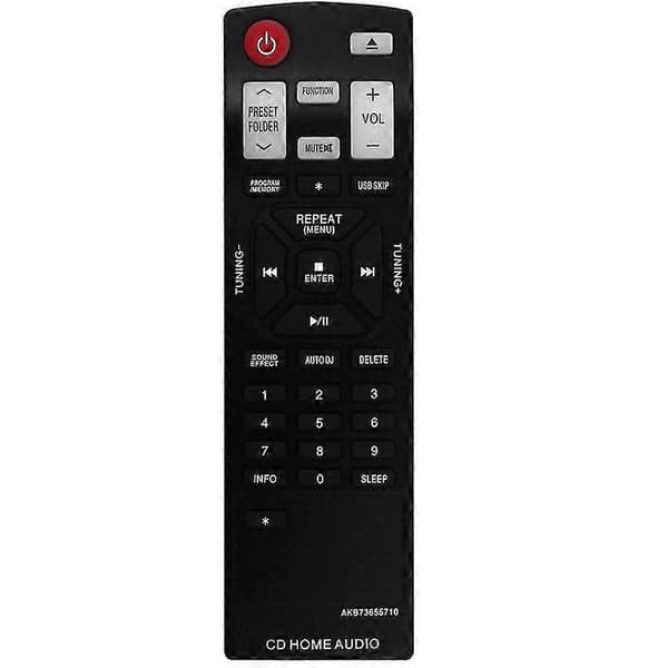 Ersättningsfjärrkontroll AKB73655710 för LG Hi-Fi System CM4630 CMS4630F CM4530 CMS4530F CMS4530W CM4430 CMS45