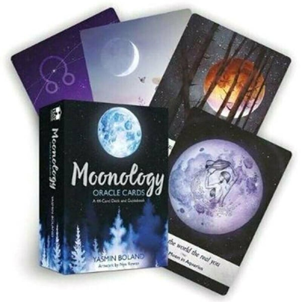 Tarot Moon Card: En kortlek med 44 kort på engelska nu bekvämt