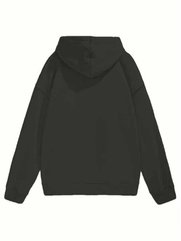 Tilfældig 2 stk. Hættetrøje til kvinder Langærmet pullover med lommer Mixed Color M