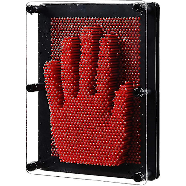 3D Pin Art Skulptur Klassisk Vintage Legetøj Klone Model Kreativitetsuddannelseslegetøj Red