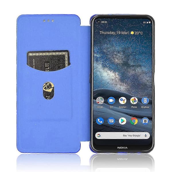 Nokia 8.3 5G Läderfodral - Premiumskydd för din telefon Blue