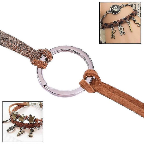 4st Lädersnöre, Läderhalsband Sladd Spets Läderremsa Kompatibel med armband Halsband Gör-det-själv