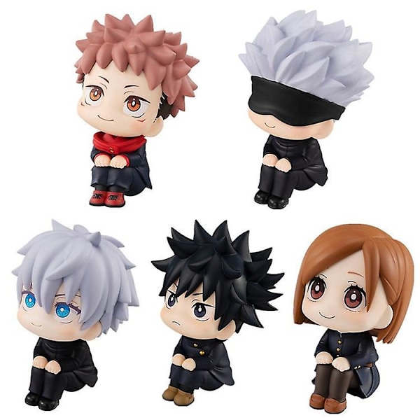 Anime Jujutsu Kaisen Figurin Söt Gojo Satoru Itadori Yuji Actionfigur_b