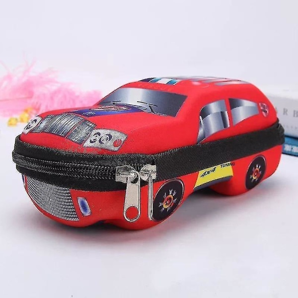(läder Shell2) case 3d Racing Car Cartoons Skol Case för barn brevpapper box