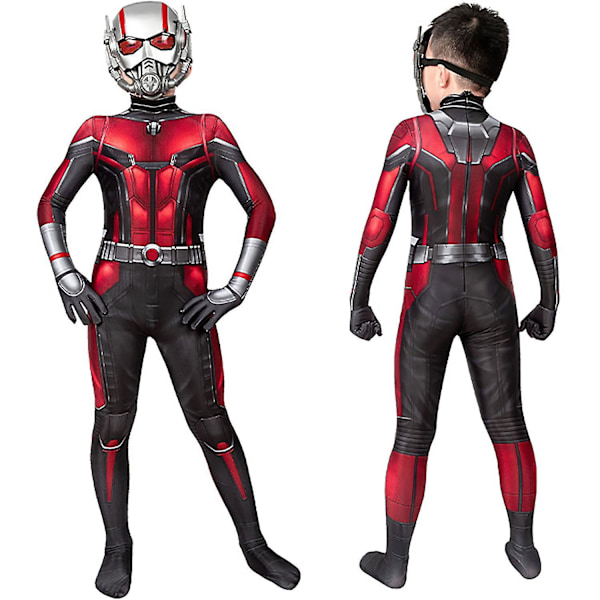 Ant-Man -asu lasten cosplay-asu poikien puku karnevaaliasu haalarilla ja maskilla