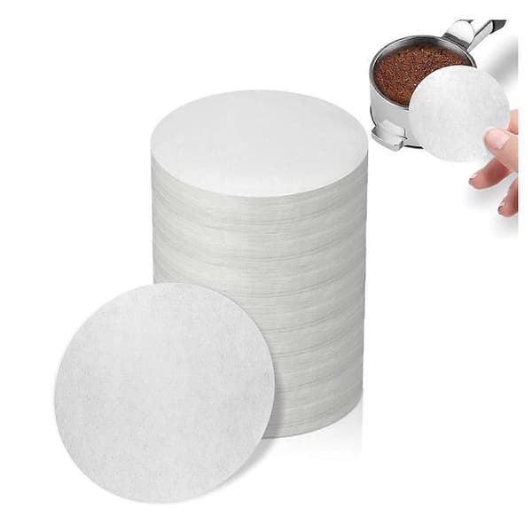 Espresso Filterpapper - 800 st Oblekt Kaffefilterpapper för Espressomaskin - Portafilter Espr 51mm