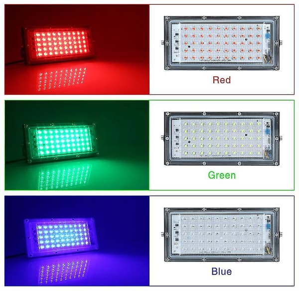 50w Ip65 Vanntett Utendørs LED Flomlys Warm White