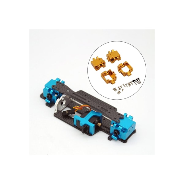 Aluminiumlegering RC Bil Växellåda Set Metall Växellåda för Wltoys 1/28 K969 K989 P929 RC Bil Uppgraderingsdelar Tillbehör - Guld Red