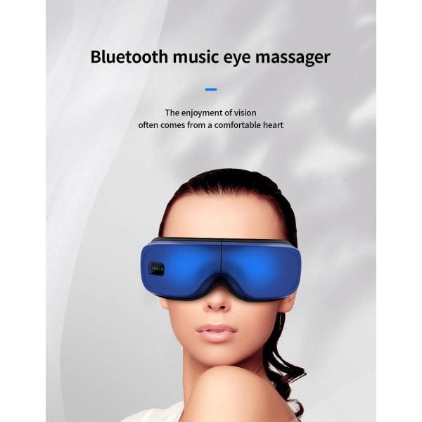 Elektrisk Bluetooth uppladdningsbar ögonbehandling Massageapparat Musik Ögonmassage Spa Lufttrycksreducerare Ögonbelastning |