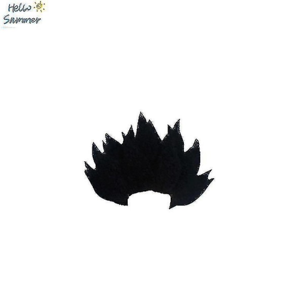 Jul Barn Vuxen kostymer Son Goku Kostym Anime Superhjältar Jumpsuit Svart hår Kostym Dress Up Wig black 160 height150*160cm *Goku