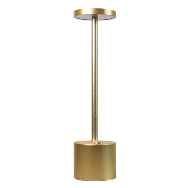 Bord Skrivebordslampe Led Berørings Dæmpbar Trådløs Soveværelse Natlampe Champagne Gold