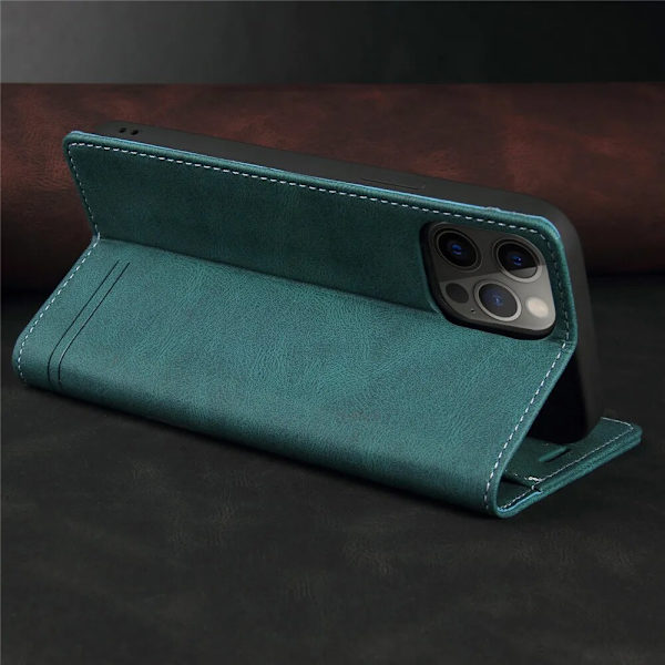 Lyxigt Fodral för iPhone 15 Plus Plånboksfodral Läderfodral iPhone 15 Plus Mobilskal för Apple iPhone 15 Plus Flip Coque