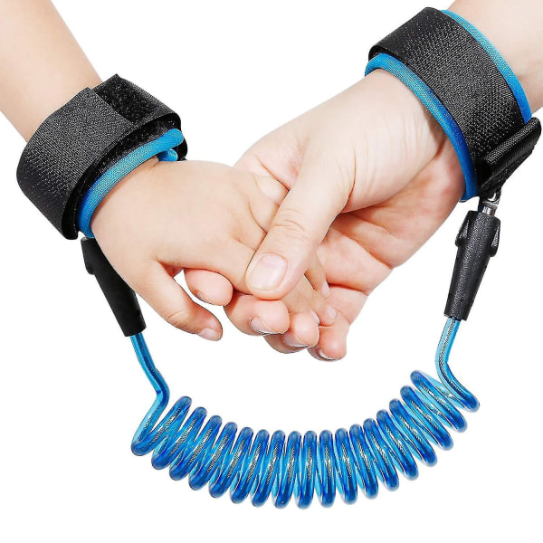 Dhrs Anti-förlorade handledsbälte Barn Säkerhet Handrem 360 Rotation Elastiskt stålrep Andas bomullsarmband för resor utomhus promenader