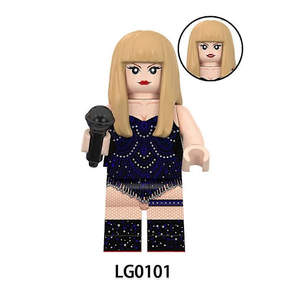 8 st Taylor Swift Actionfigur Byggklossar Montering Minifigurer Mini Figurer Leksak Swiftie Gåvor