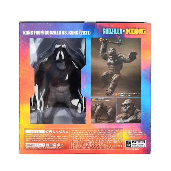 Elokuva SHM Godzilla vs King Kong Gorilla Super Käytännön Lelumalli - 2021 Elokuva SHM King Kong
