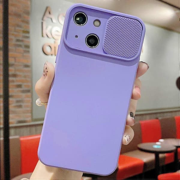 Skjutbart Kameraskydd TPU-fodral For iPhone 13 mini