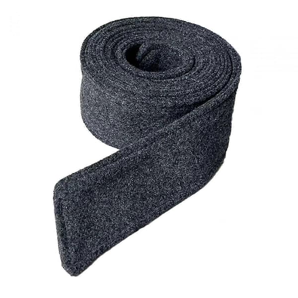 Mångsidigt kappbälte för kvinnor - ullen brett midjeband dark gray 180cmx5cm