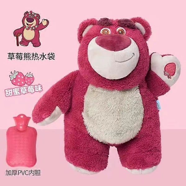 Kawaii Disney Vinter Stor Plysch Varmvattenflaska Tecknad Anime Lilo & Stitch Kvinnor Hem Vattenfyllning Handvärmare Barnpresenter Angel