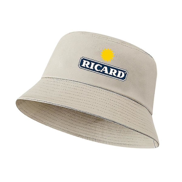 Unisex Bob Ricard Bucket Hats Ensidig Bomull Kvinnor Män Andningsbar Utomhus Strand Panama Hatt Fiskehatt Pojkar Flickor Modekepsar