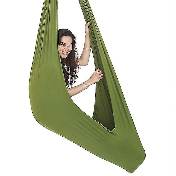 2022 Ny Aerial Yoga Swing Set & Hammock Set För Flexibilitet & Smärtlindring [DB] grön green 100*280CM