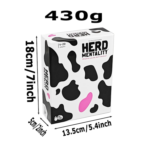 Kortspill for voksne par - intimt datingspill for morsom stud Herd Mentality Cow