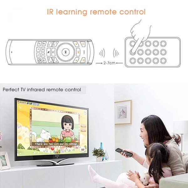 i25A Mini Air Mouse Tangentbord Fjärrkontroll med 2,4G trådlös fransk Smart TV Box IPTV HTPC |