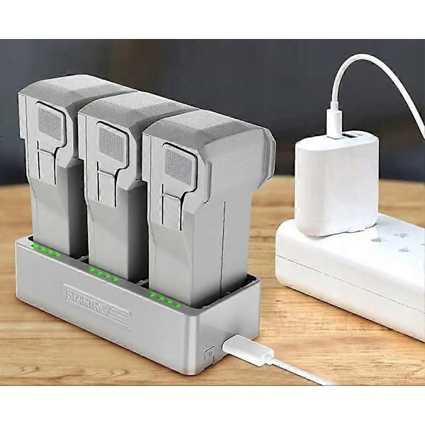 Hubbladdare för DJI Mini 3 / Mini 3 Pro / Mini 4 Pro 3-batteridrönare