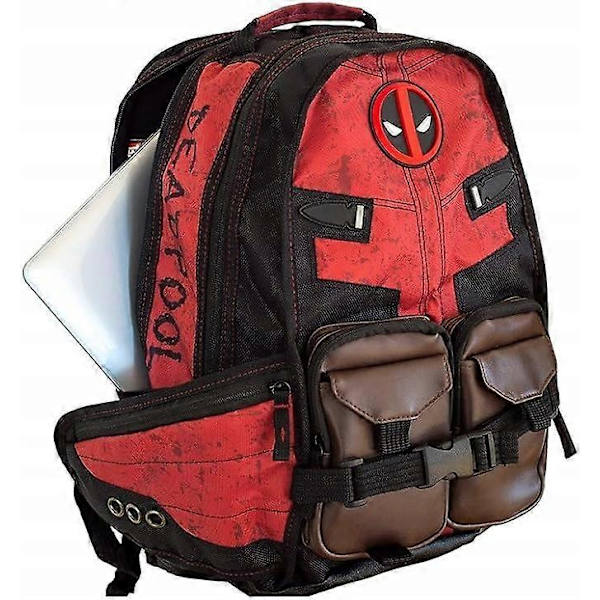 Skolesekk Deadpool Super Bohat red large (A4size)