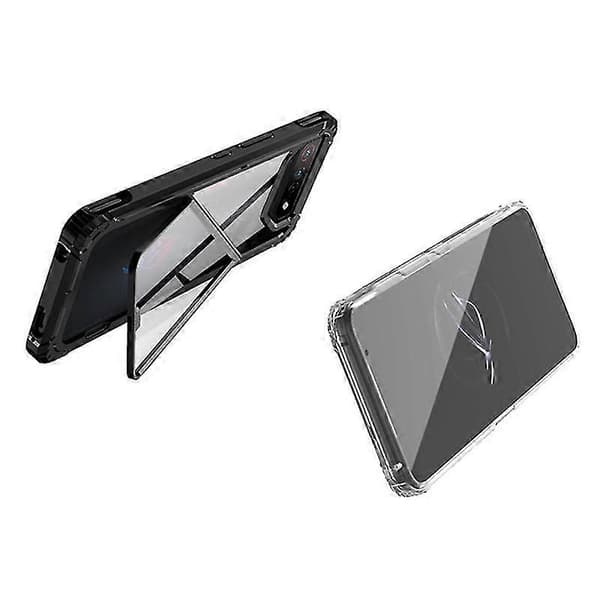 PC+TPU Etui med Holder til Asus Rog Phone 7 / 7 Ultimate Black