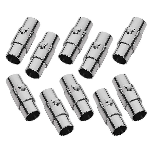 10 st Magnetiska Smyckeslås Armbandslås För Läderhalsband Armband Snörändar För Smyckestillverkning