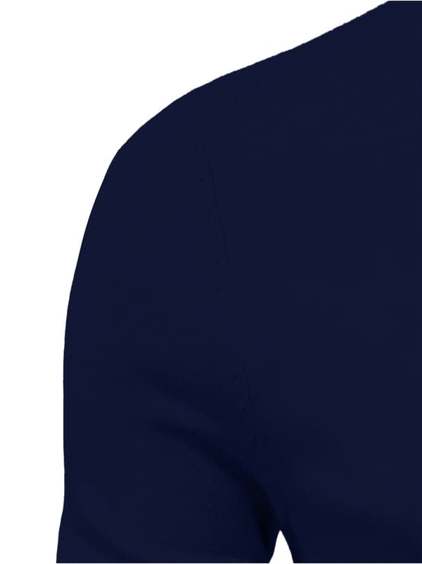stk herresweatere høj hals lange ærmer - bløde, elastiske, afslappede pullovers til efterår/vinter & fitness L Marinblå+grå