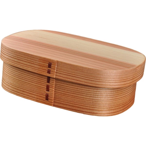 Trä Lunch Box Picknick Mat Box Sushi Container Wood