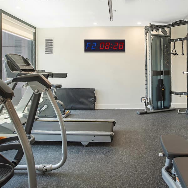 LED Gym Timer Stoppeklokke med Fjernkontroll, Nedtelling/Opptelling Klokke Timer, Intervalltimer