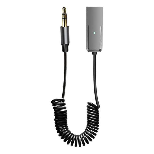AUX Bluetooth Adapter Bil 3.5mm Jack Ljudsändare Black