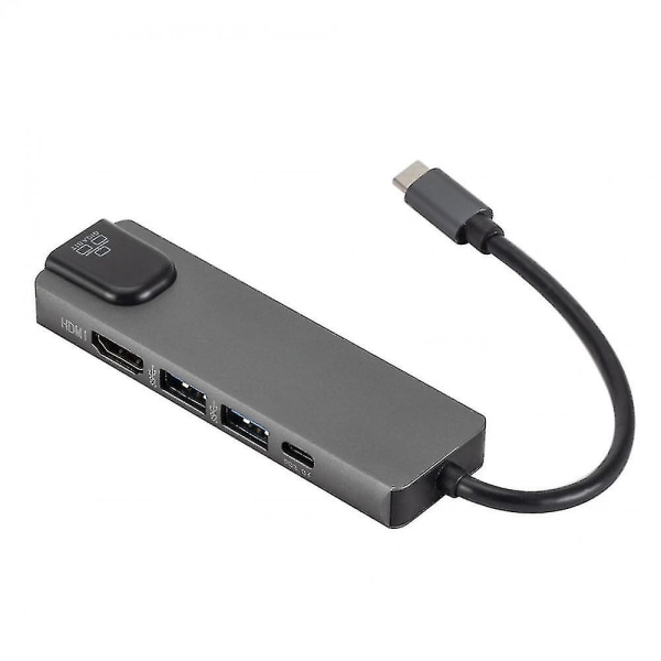4k 5 i 1 USB Typ C Hub Adapter för Mac Book Pro Thunderbolt 3 Usb-c laddare Pd