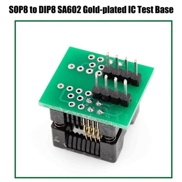 1 Sett CH341A 24 25 Serie EEPROM Flash BIOS USB Programmer+SOIC8 SOP8 Test +SPI Flash 1.8V Adapter+S As shown