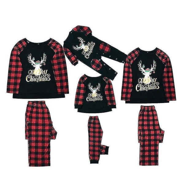 Jul Far Mamma Barn Kläder Topp+byxor Jul Pyjamas För Familj Matchande outfit Xmas Pyjamas Set Baby Romper Familj Set Kid 6T