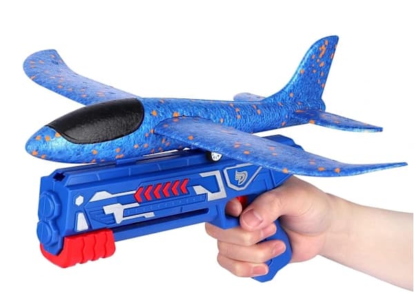 Leksaksflygplan, kastglidflygplan frigolit flygplan katapult pistol barnleksaker