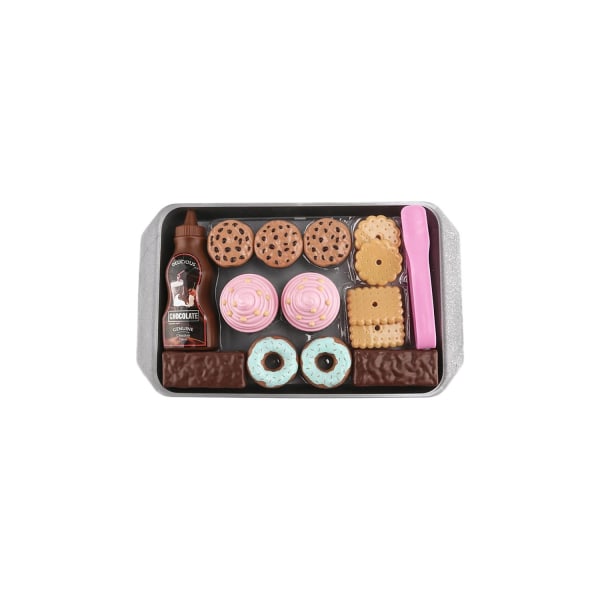 16 delar Realistiskt Dessert Leksak Set Barn Afternoon Tea Girls Lek Leksaker Låtsas Colourful