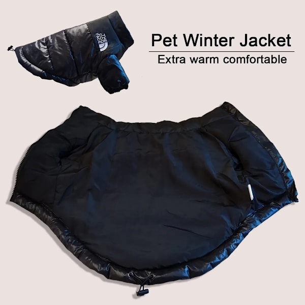 Stora Vinter Kläder för Hund Franska Bulldog Valp Varm Vindtät Jacka Liten Mellanstor Hund Reflexjacka Chihuahua Husdjurskläder Pink L