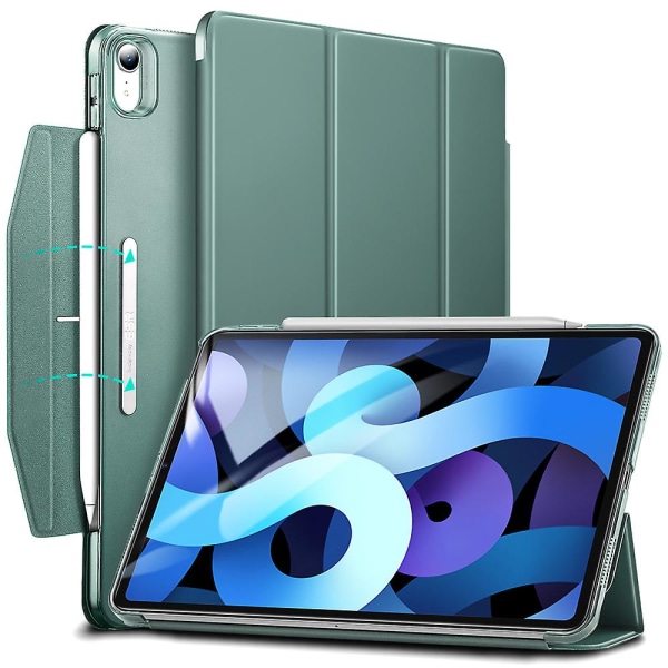 För Ipad Air 4 Case För Ipad 9th 8th 7th/ipad Mini 6/ipad Pro 11 12.9 2021 Smart Cover Med Pennhållare Trifold Case Green iPad Pro 12.9 2020